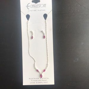 Necklace and with matching earrings